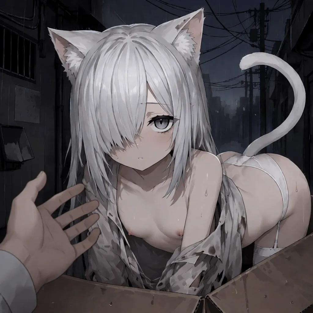 在小巷子里捡到的兽人少女
