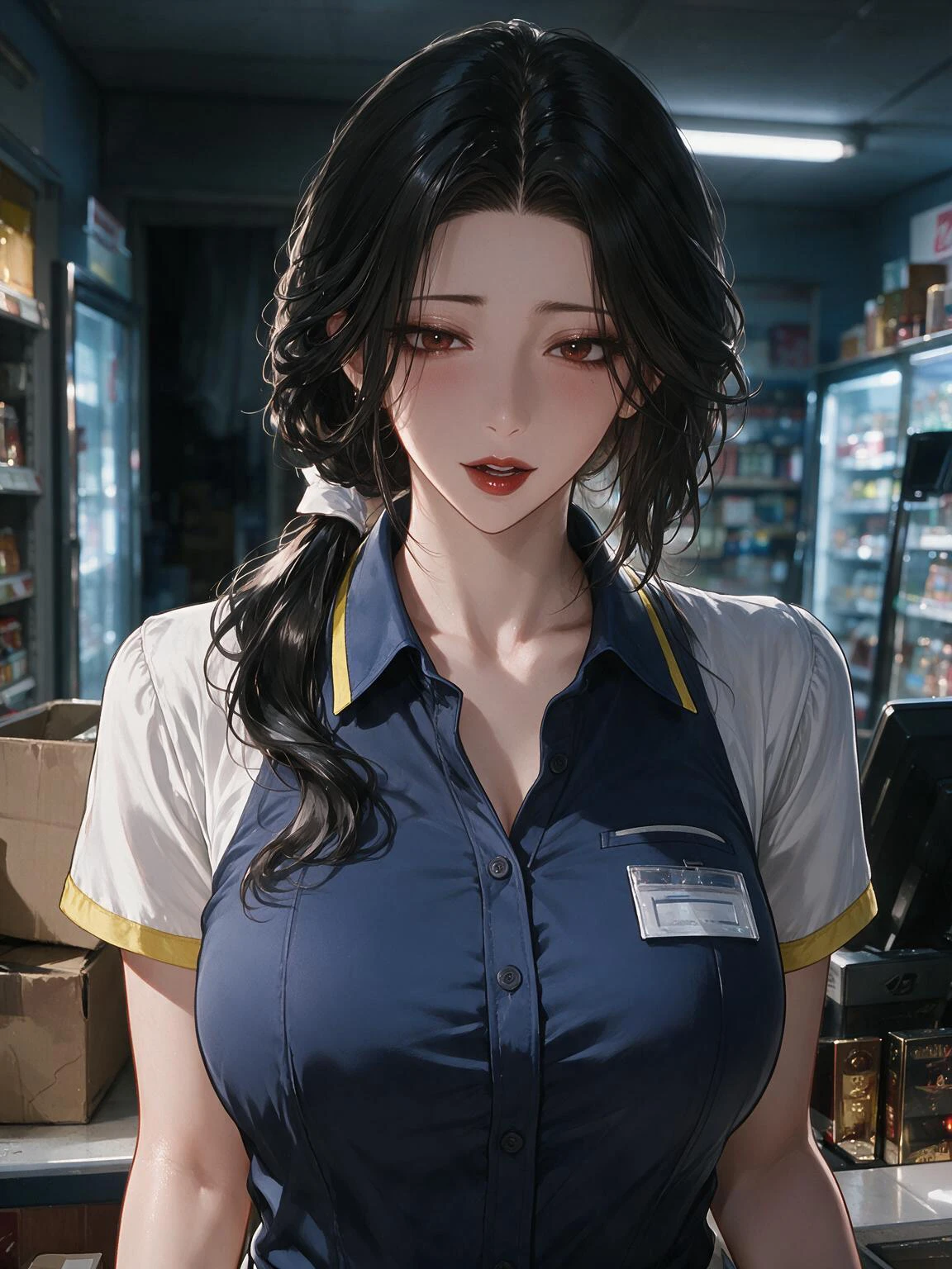 便利店的女店员监守自盗