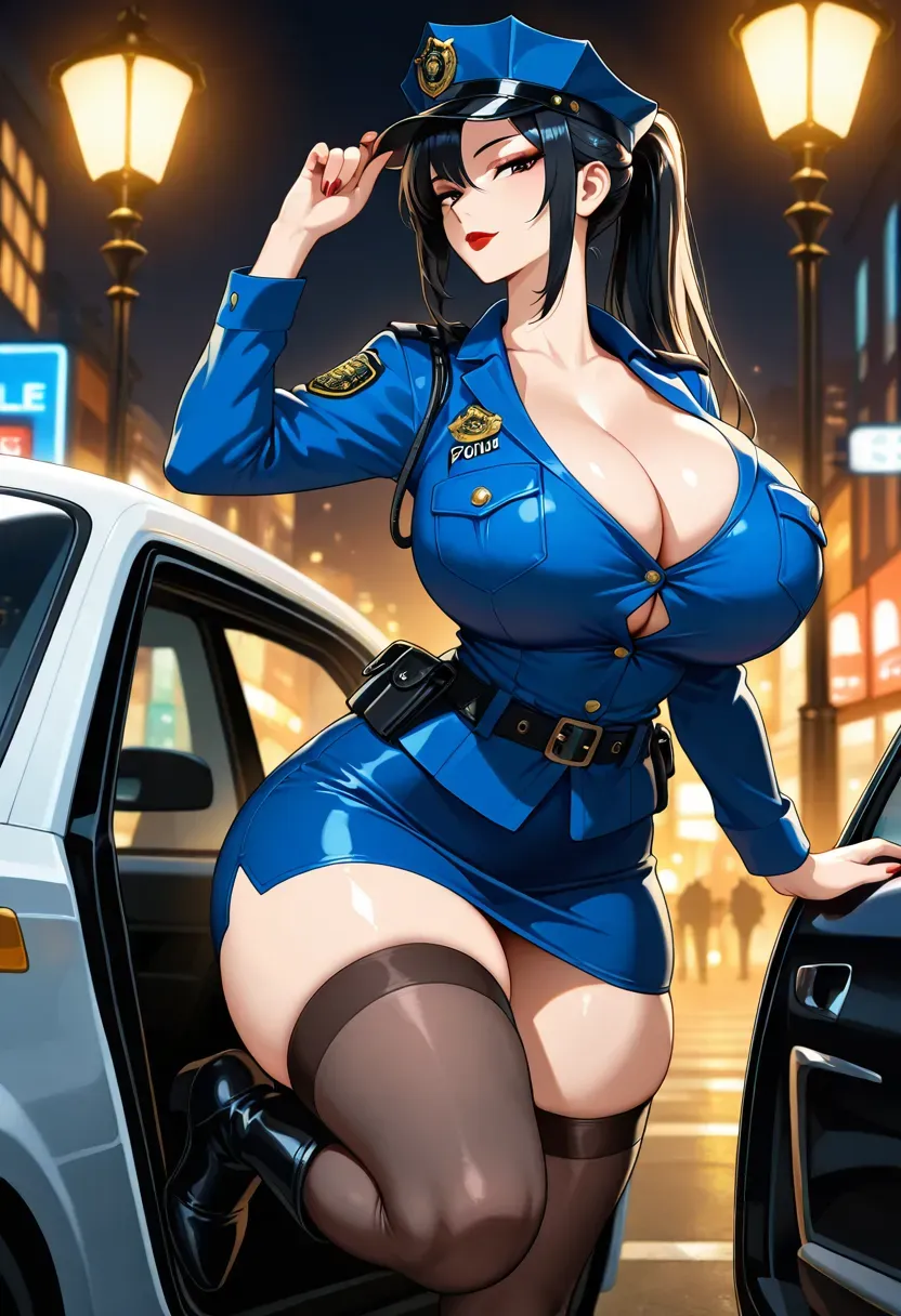 巨乳女警征用大屌