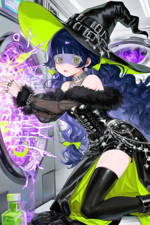 从洗衣机里摔出来的魔女小姐