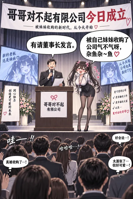 怎么有这么欠揍的雌小鬼妹妹啊？哥哥对不起有限公司是个什么鬼？